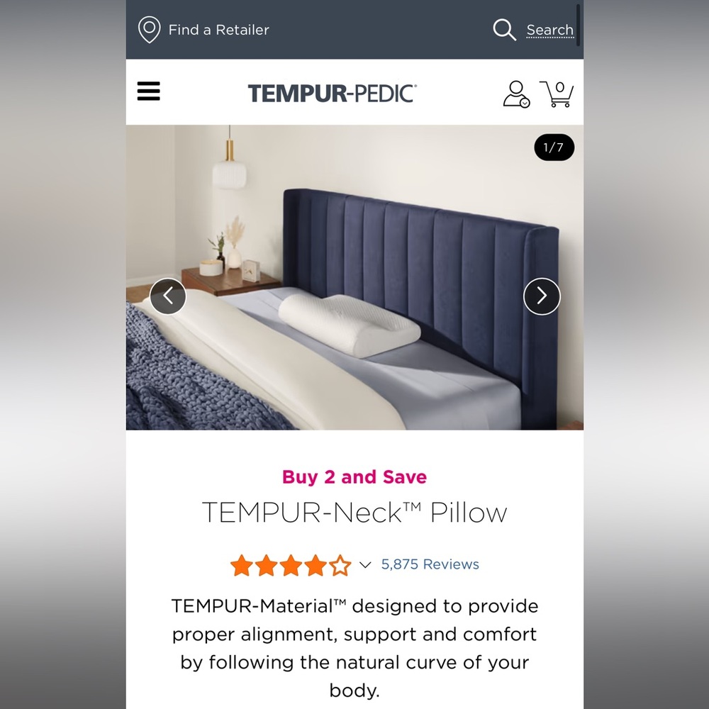 TEMPUR-Pedic Neck Pillow